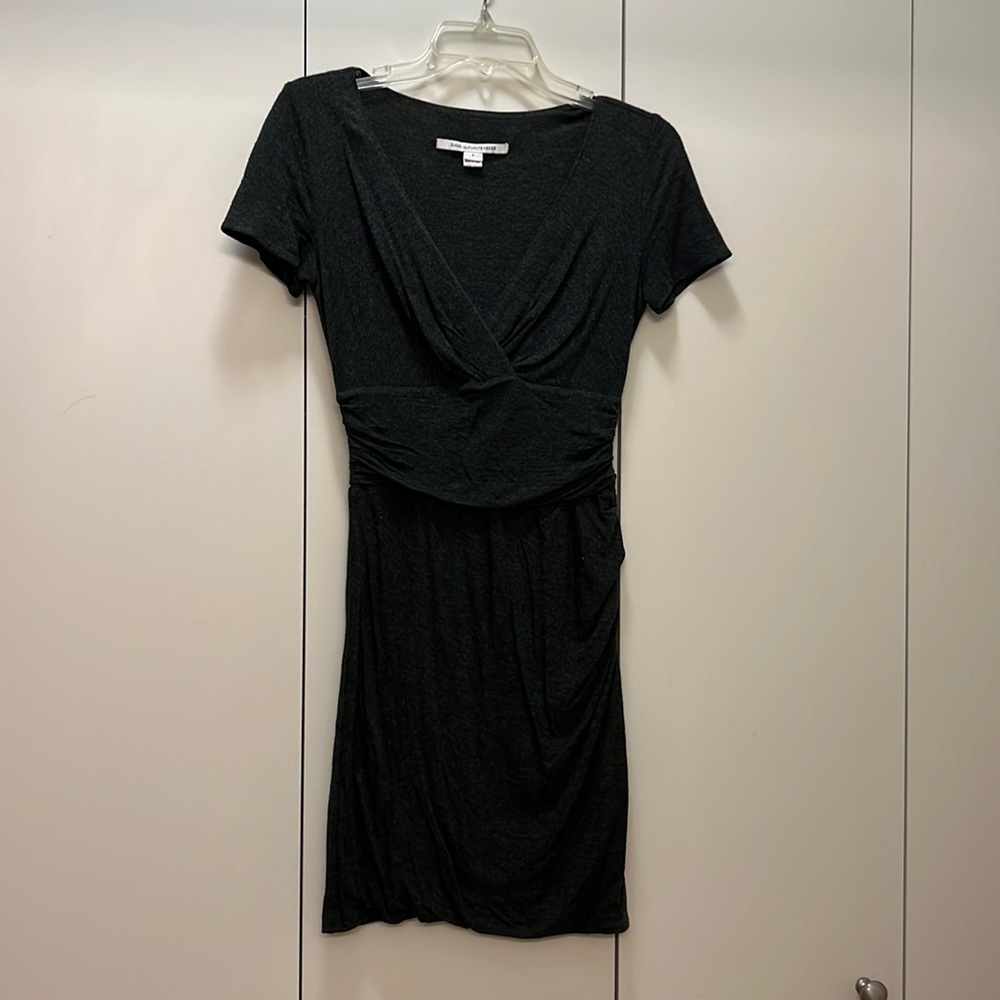 Diana Von Furstenberg Gray Tight Dress